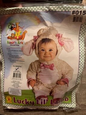 Noah's Ark Lucky Lil' Lamb Baby Costume - Cream & Pink